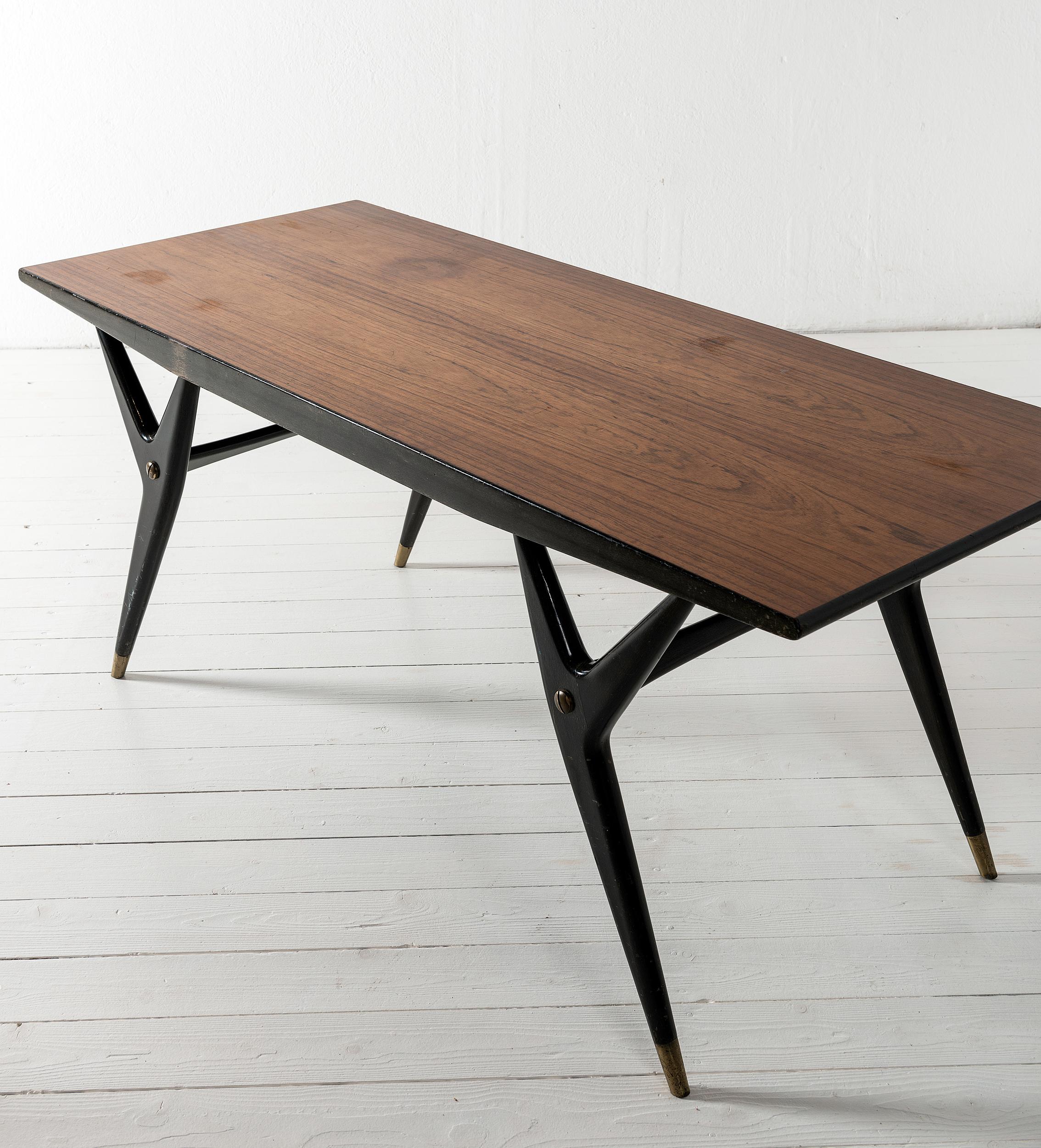Swedish Stylish Original 1950s Design Coffee Table Attributed to Ico Parisi For Sale
