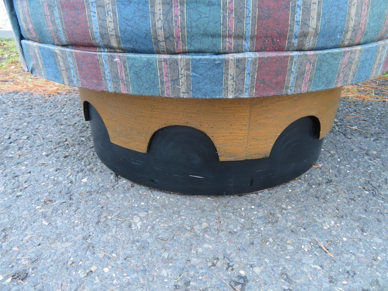 Stylish Pair Adrian Pearsall Swivel King Chairs Midcentury Modern For