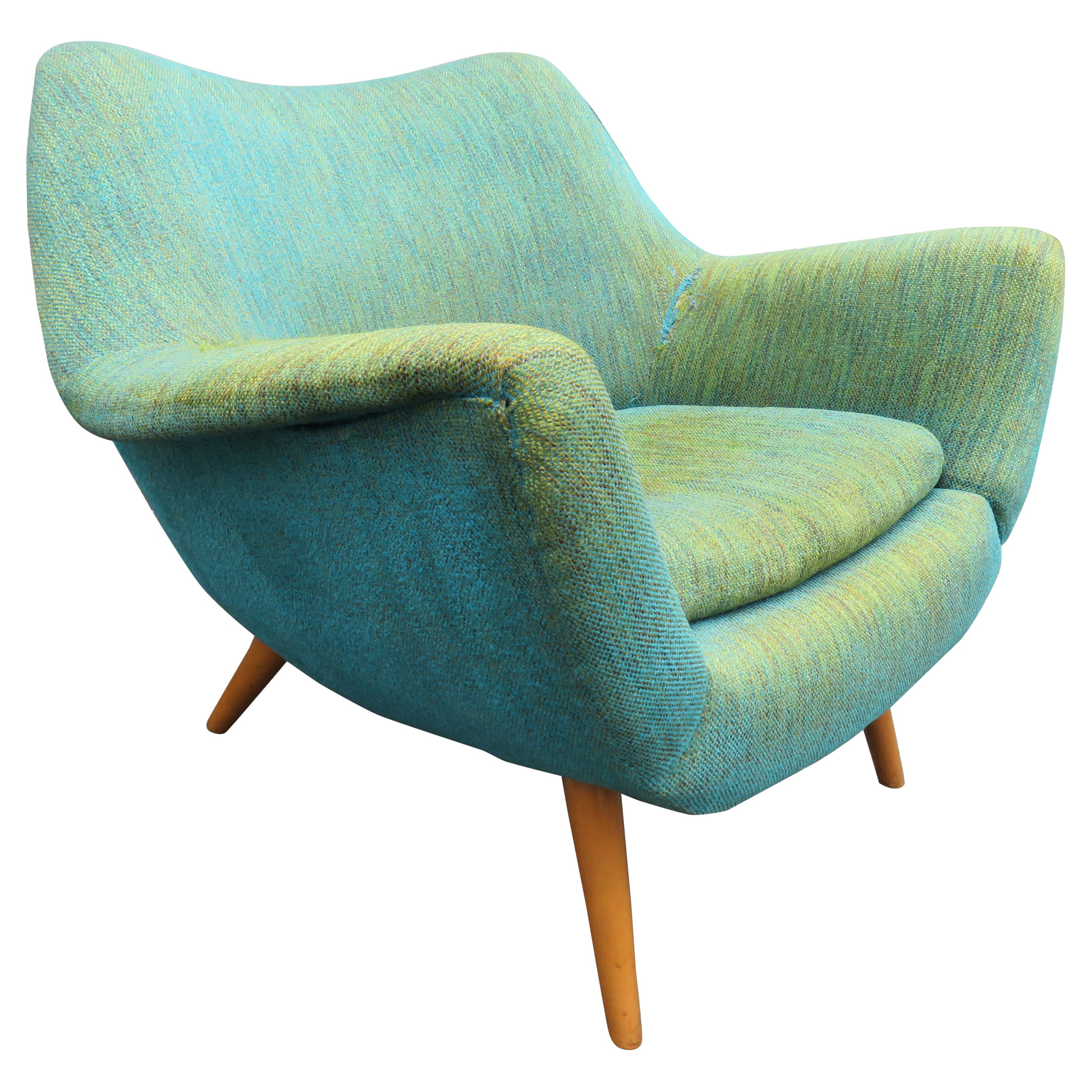 Elegante coppia Lawrence Peabody Barrel Back Tub Chair Selig, Mid-Century Modern