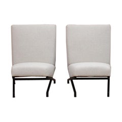 Stylish Pair of 1950s French Armchairs