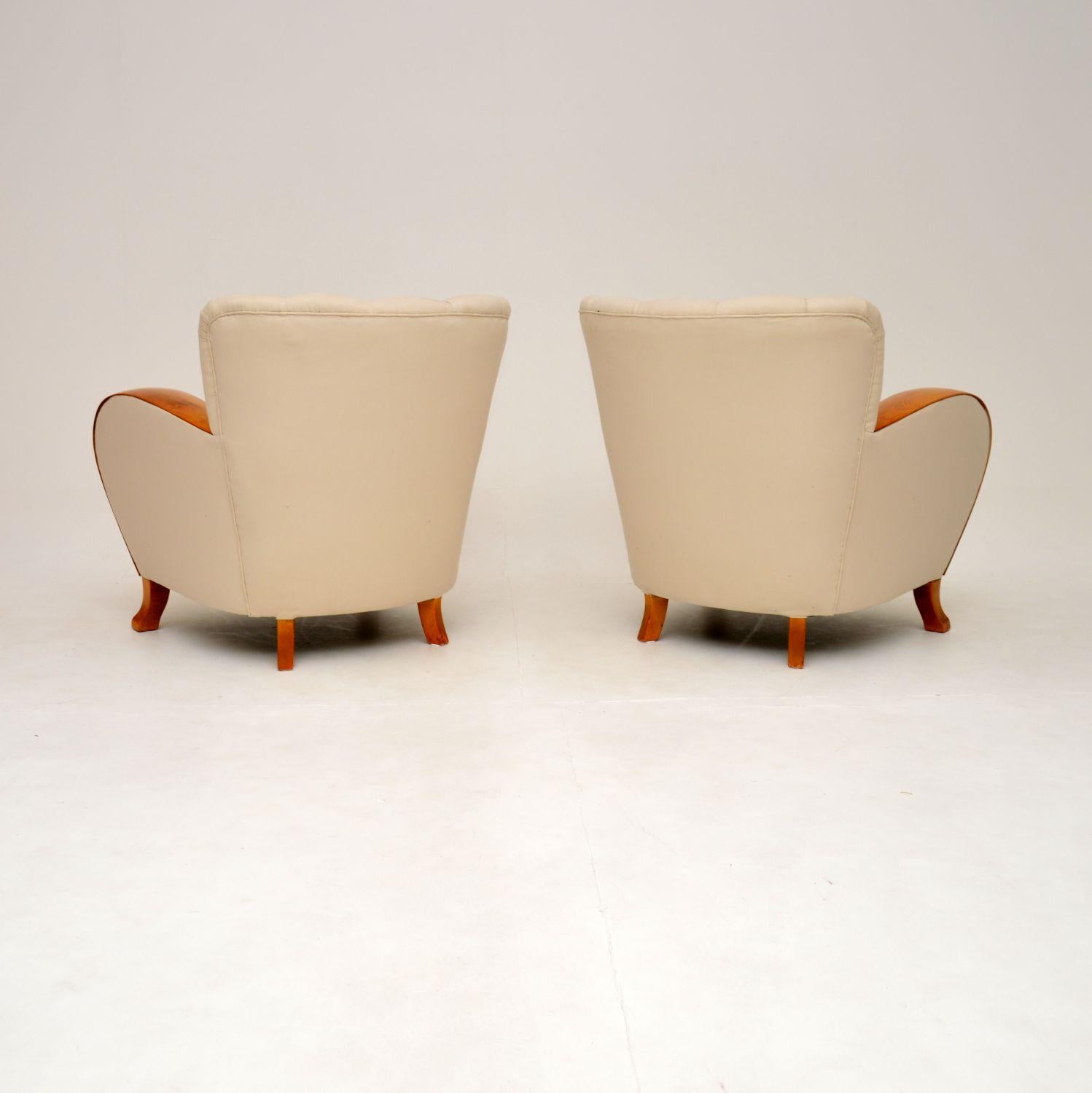 Suédois Paire de fauteuils Art Déco en vente