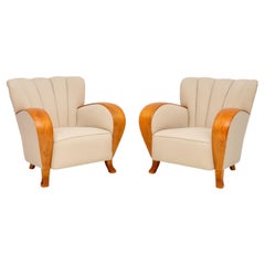 Stylish Pair of Art Deco Armchairs