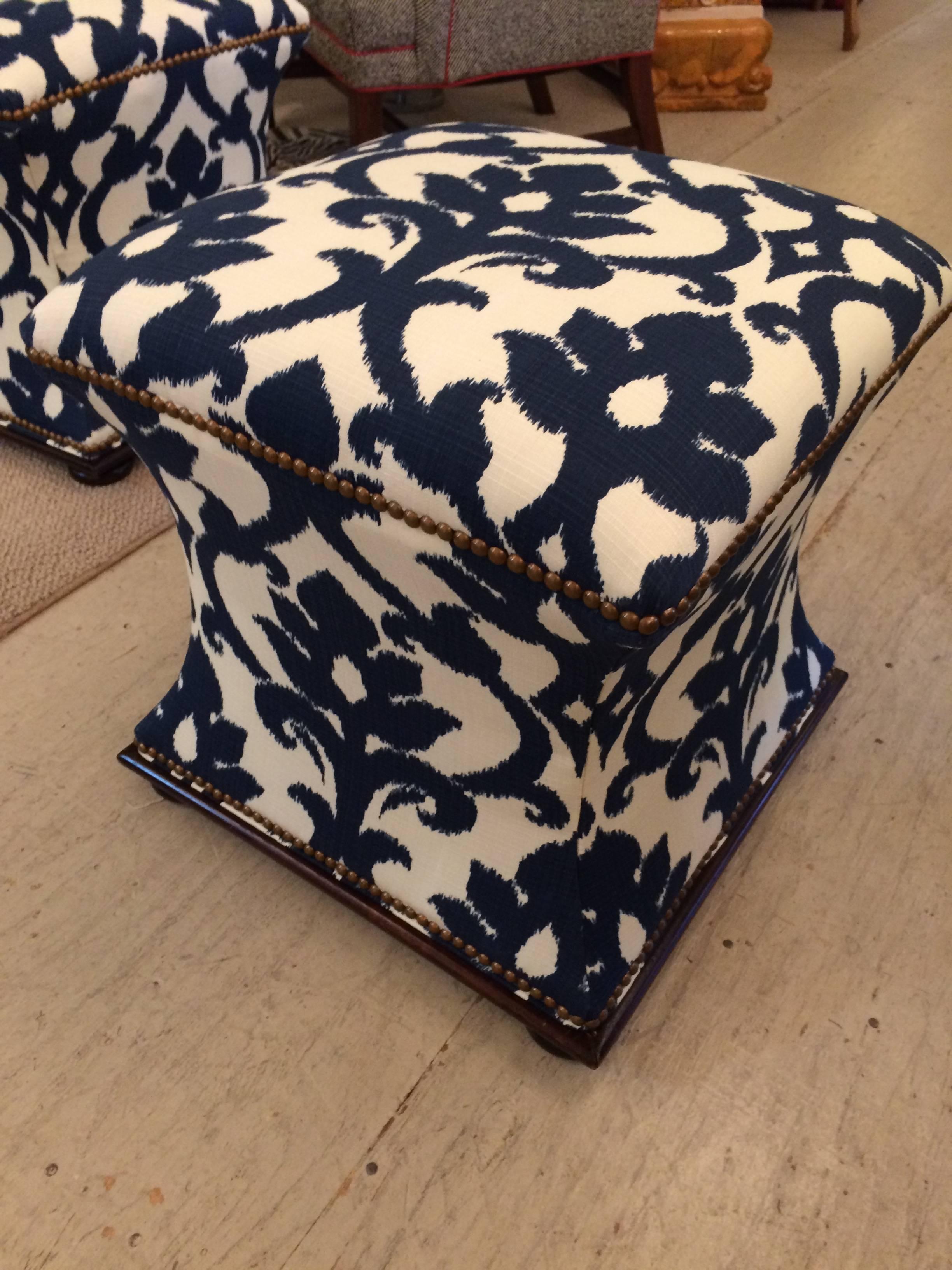 upholstered pouf
