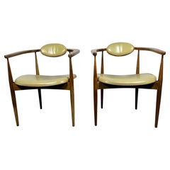 Elegante pareja de sillones modernistas de Adrian Pearsall para Craft Associates