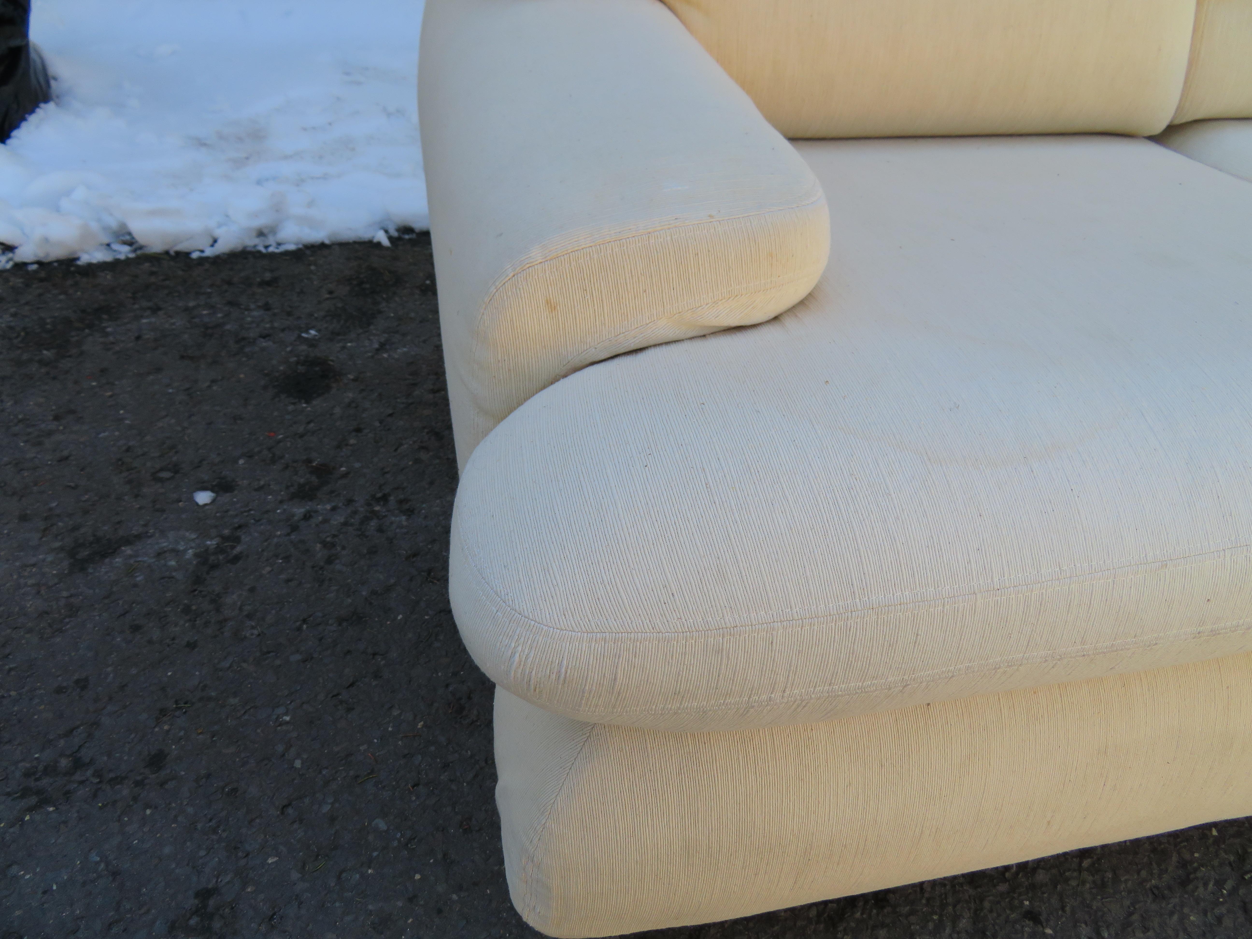 Stylish Pair of Weiman Preview Sofas Mid-Century Modern 1