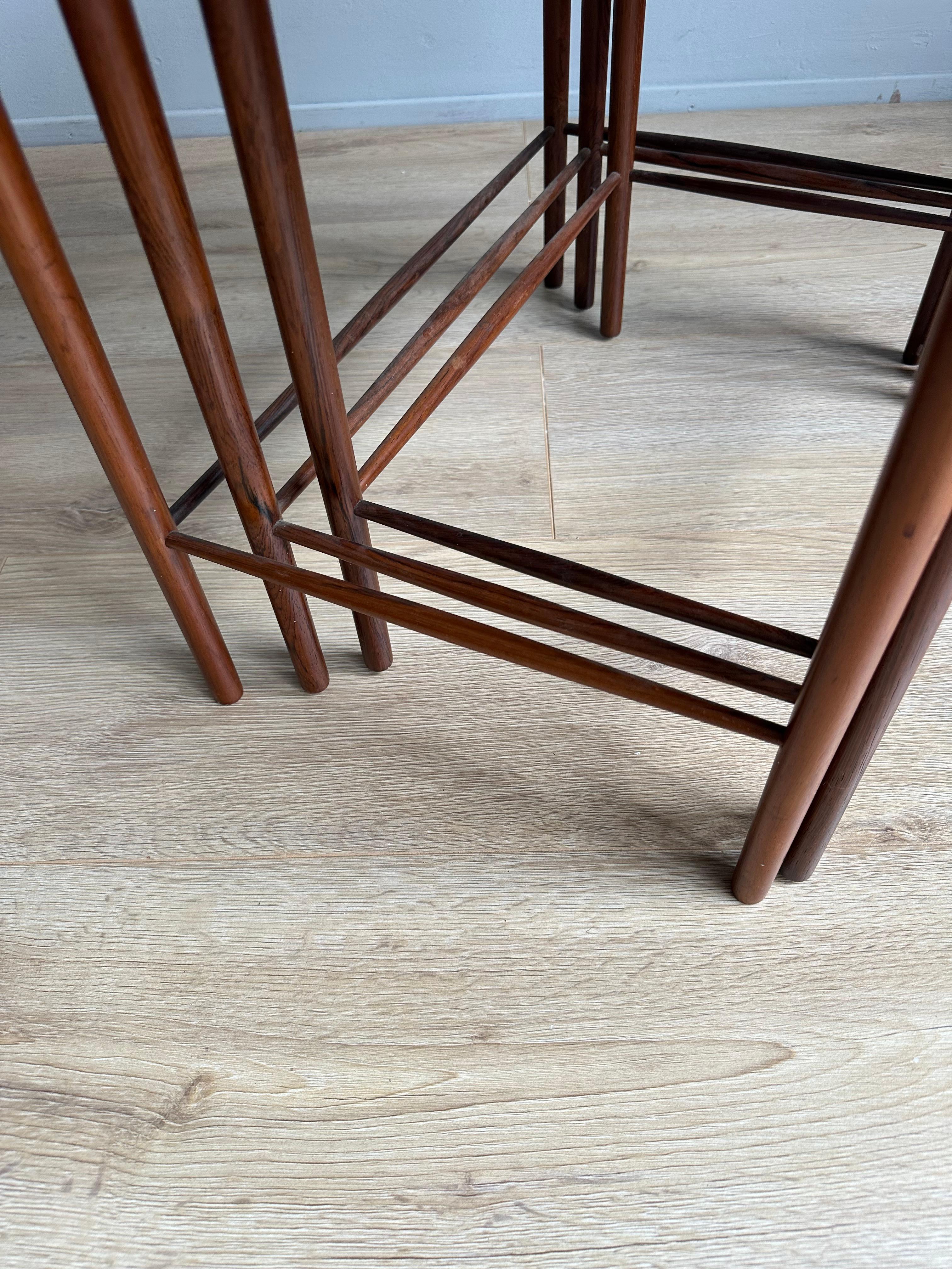 Tables gigognes élégantes et pratiques par Grete Jalk pour P. Jeppesens Møbelfabrik 60s en vente 5