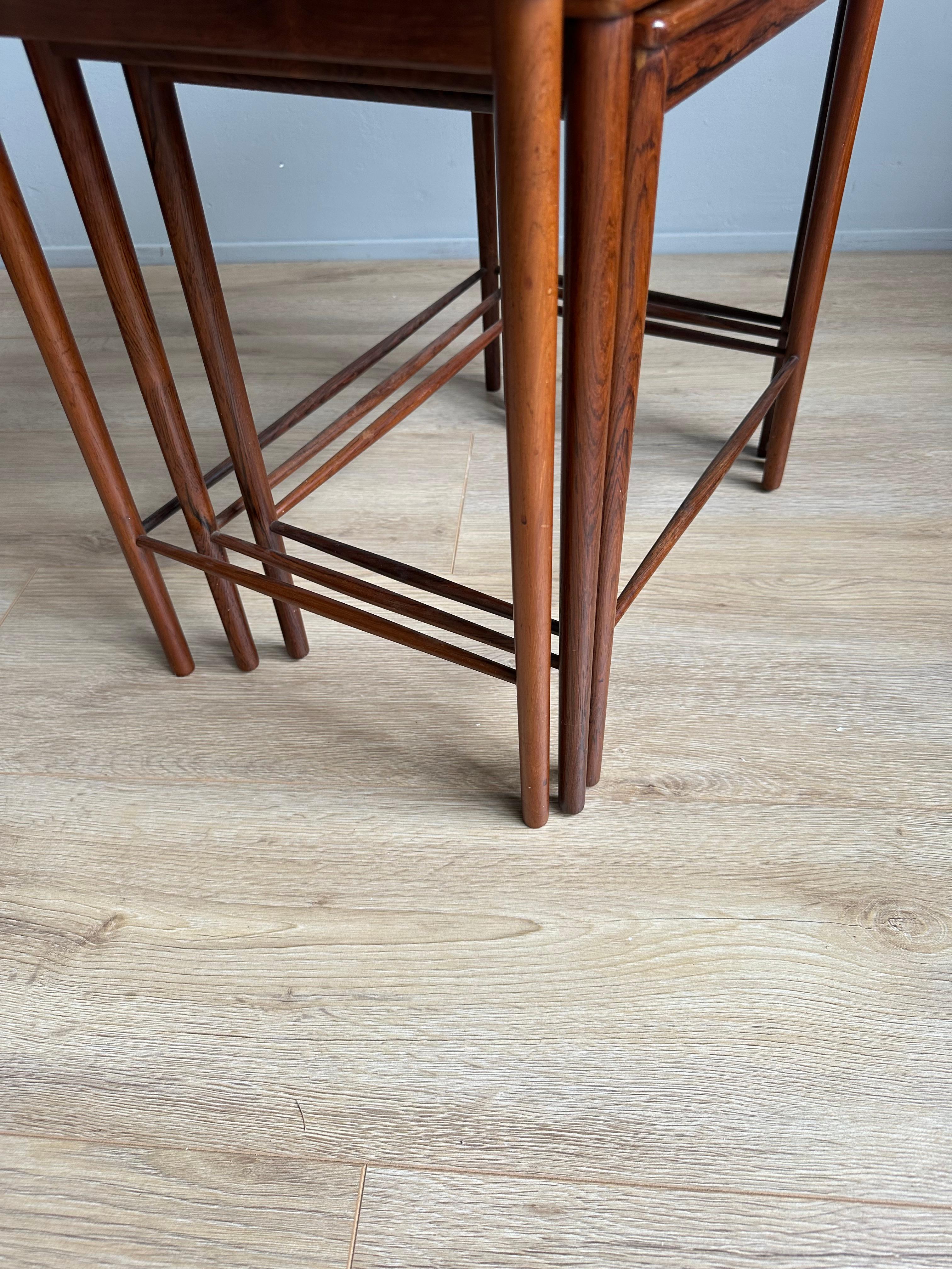 Tables gigognes élégantes et pratiques par Grete Jalk pour P. Jeppesens Møbelfabrik 60s en vente 9