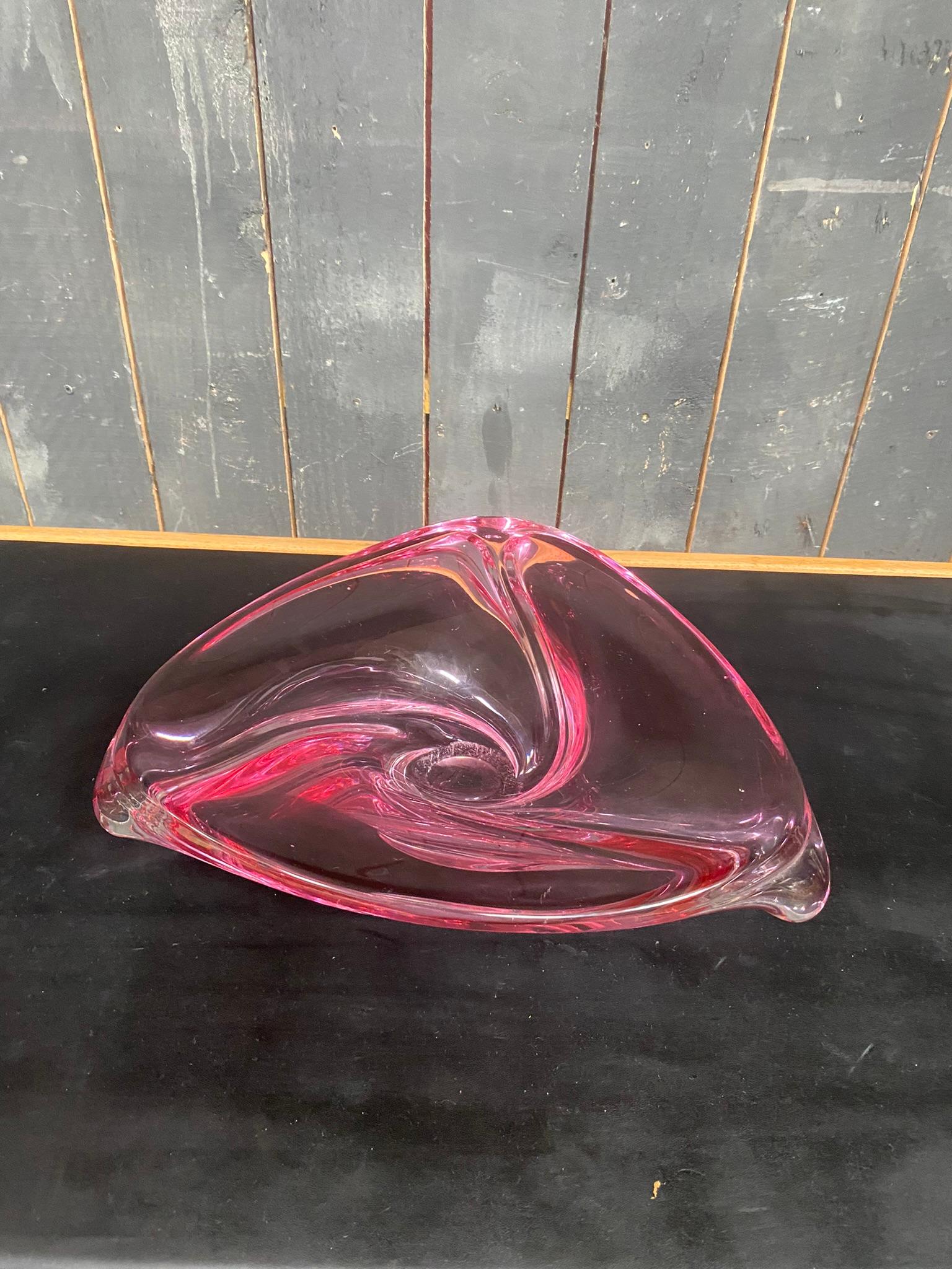 Stylish purple Glass Bowl / Centerpiece by Murano Glass For Sale 2