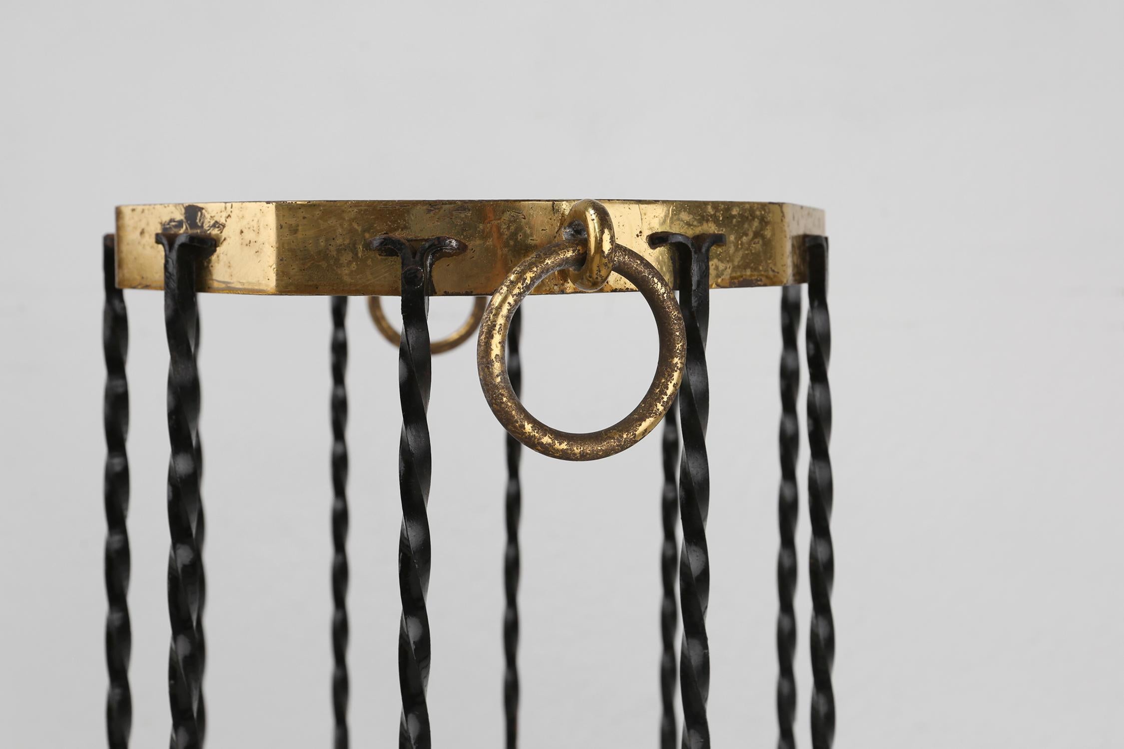 French Stylish robust mid-century umbrella stand, France ca. 1950 For Sale