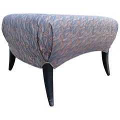 Stylish Saber Leg Milo Baughman for Thayer Coggin Ottoman Stool