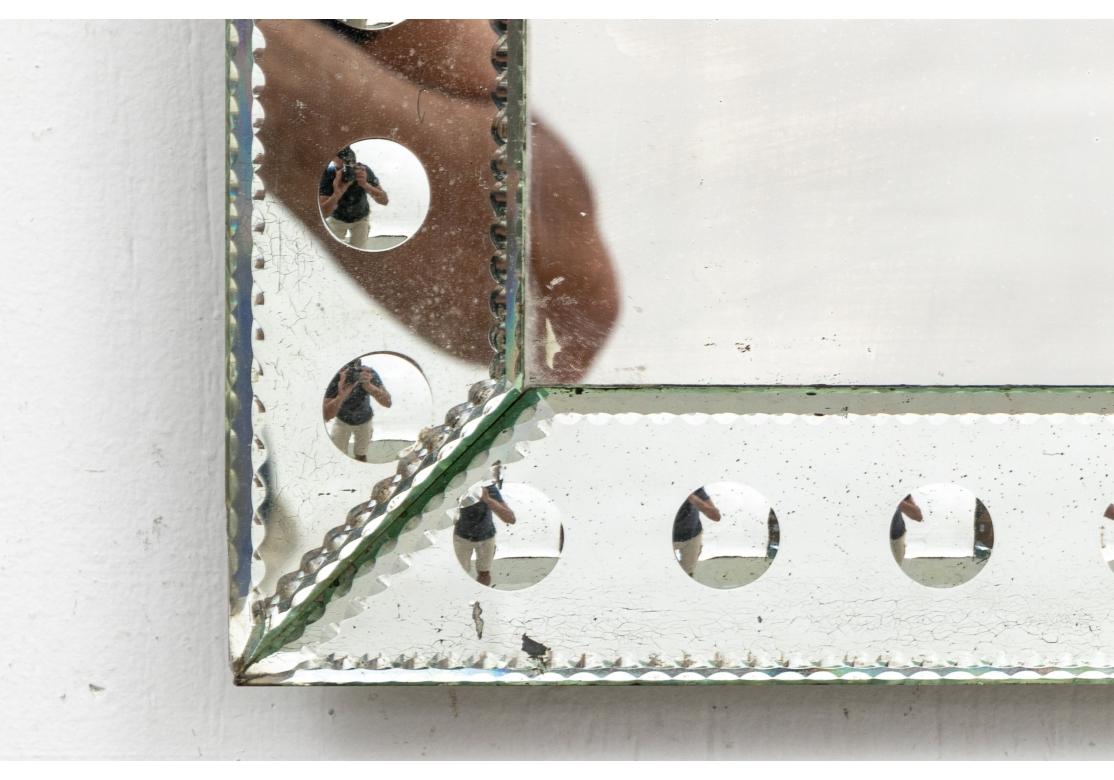 Midd Century Optic Venetian Mirror For Sale 7