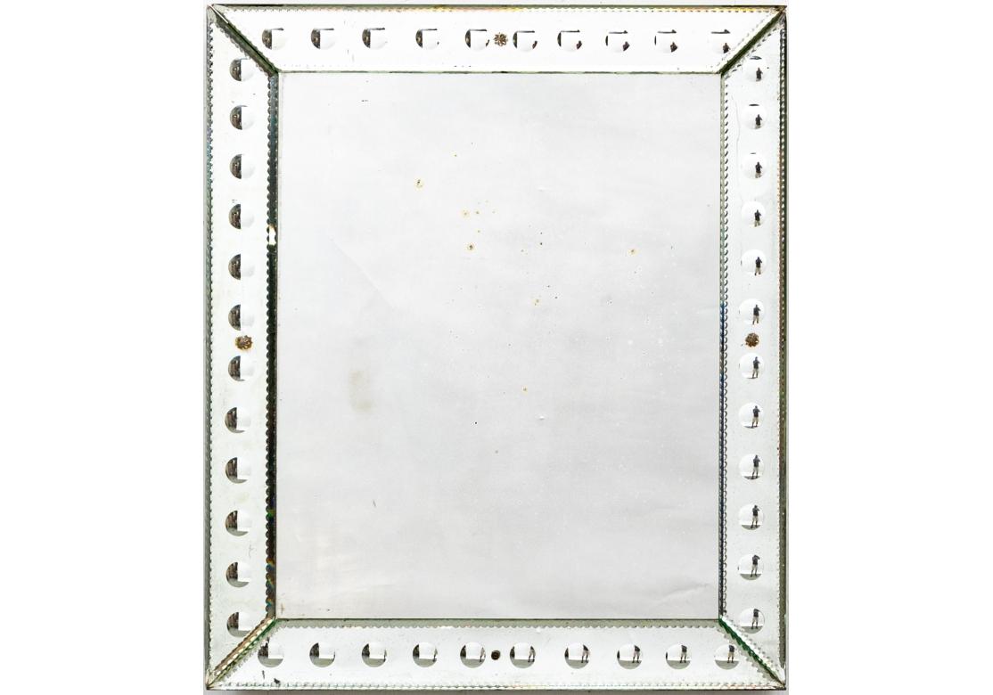 Midd Century Optic Venetian Mirror For Sale 2