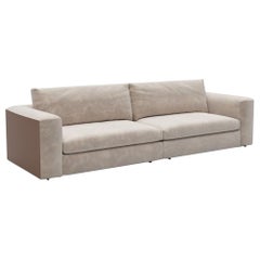 Stylish Sofa Seater Frame Solid Timber  Wood Upholstered Leather or Fabric