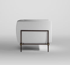 Stylish Steel Upholstery "Classic" Occasional Chair Parisii Collection