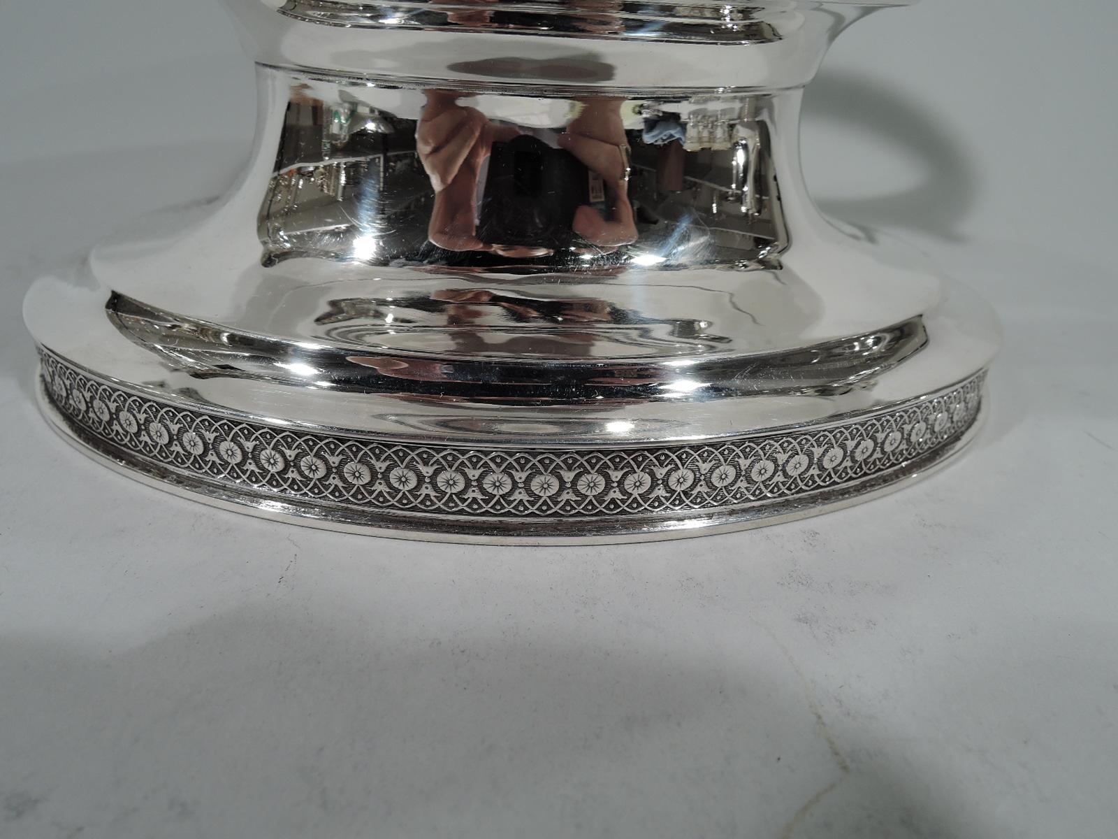 Stylish Sterling Silver Covered Soup Tureen by Tiffany 2