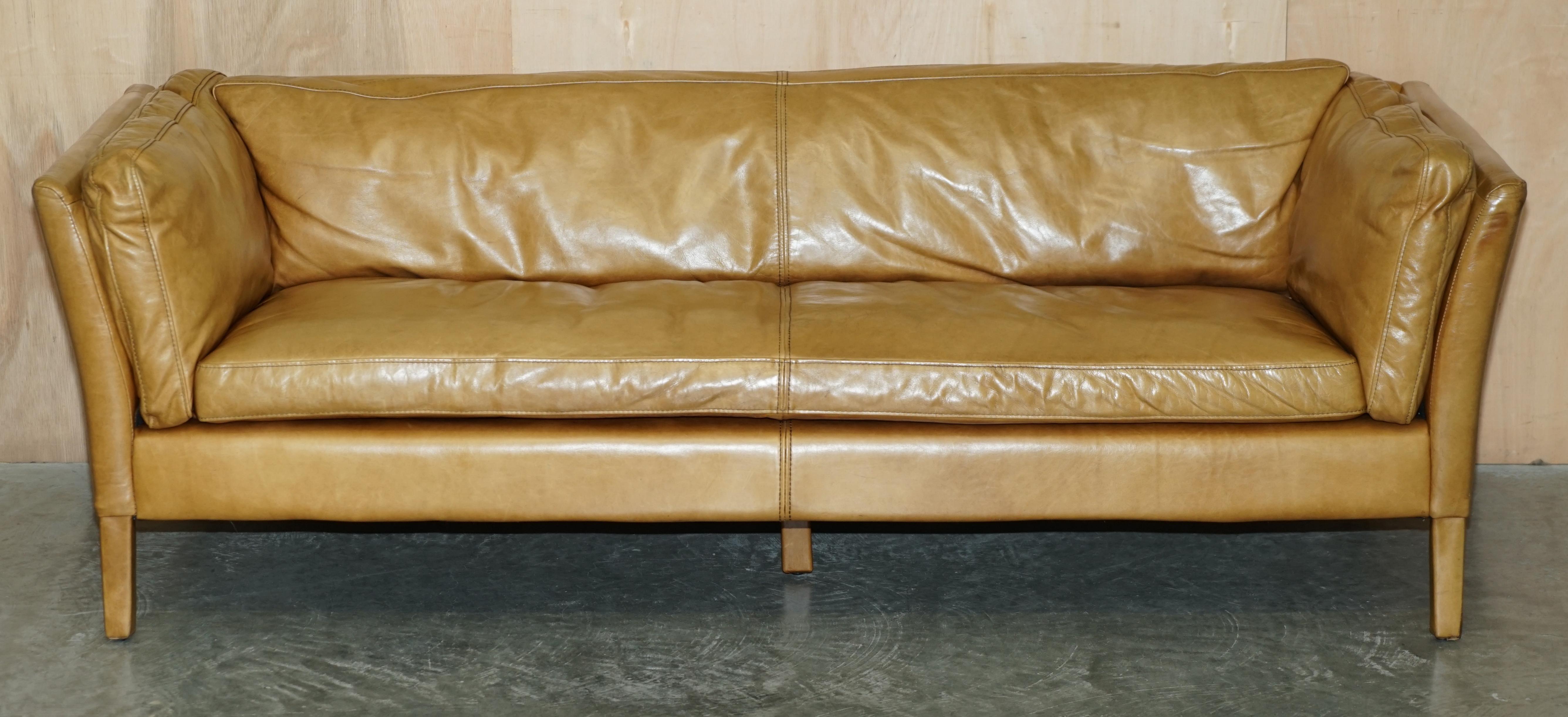 Royal House Antiques

Royal House Antiques is delighted to offer for sale this super comfortable, Halo Groucho, Tan Brown Heritage leather three seat sofa 

Please note the delivery fee listed is just a guide, it covers within the M25 only for the
