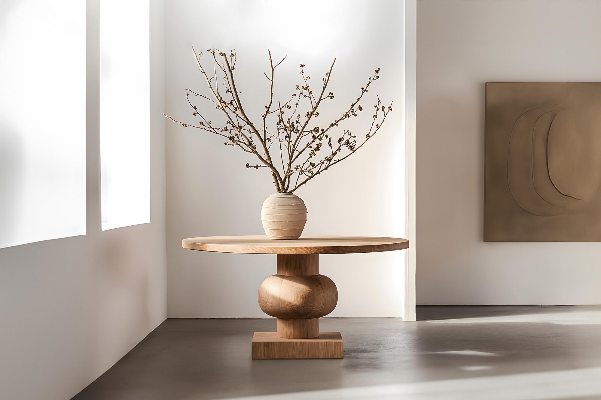Modern Stylish Suppers, Socle Dining Room Tables, Solid Wood by NONO No43 For Sale