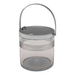 Stylish Swing Handled Antique Sterling Silver Jam Pot - Heath & Middleton 1905