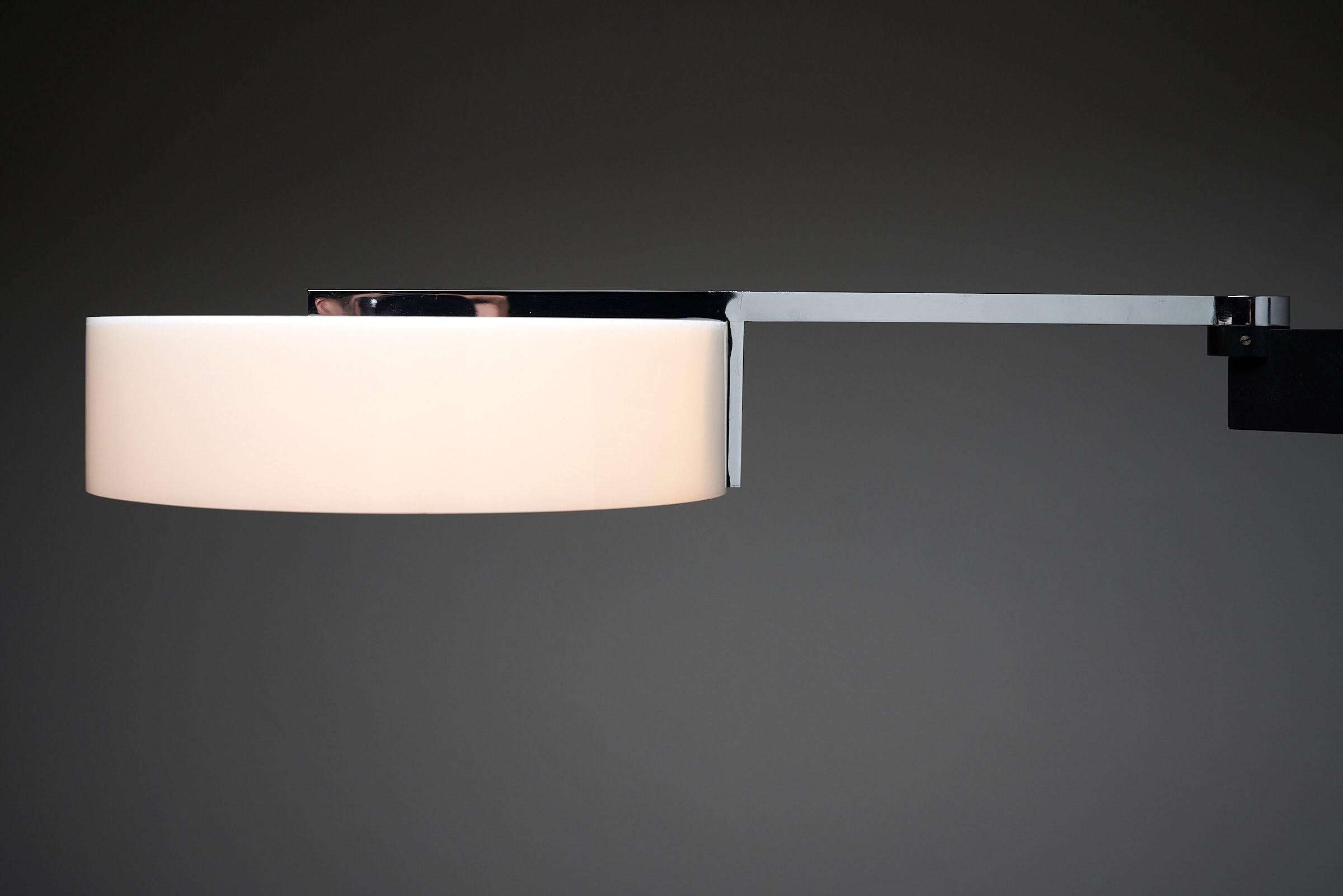 Mid-20th Century Stylish Swivel Arm Wall Lamp, Cosack Leuchten For Sale