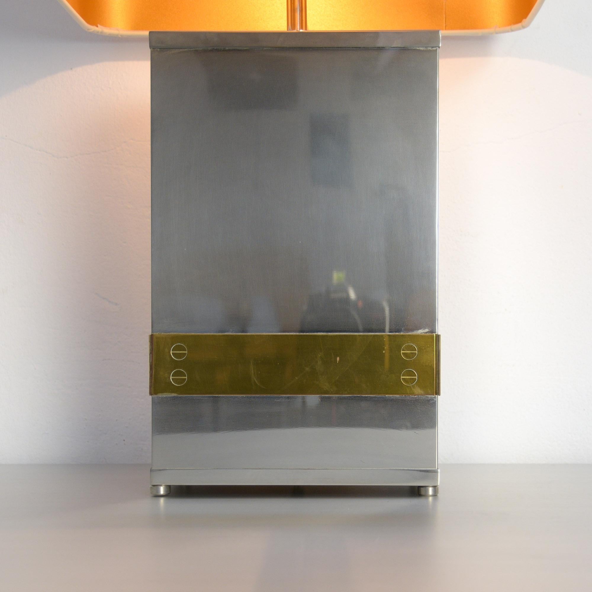 Polished Stylish Table Lamp by Tommaso Barbi For Sale