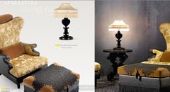 Abat-jour élégant pour lampe de table Franges en soie noire:: bleue:: rouge ou jaune:: viscose mélangée