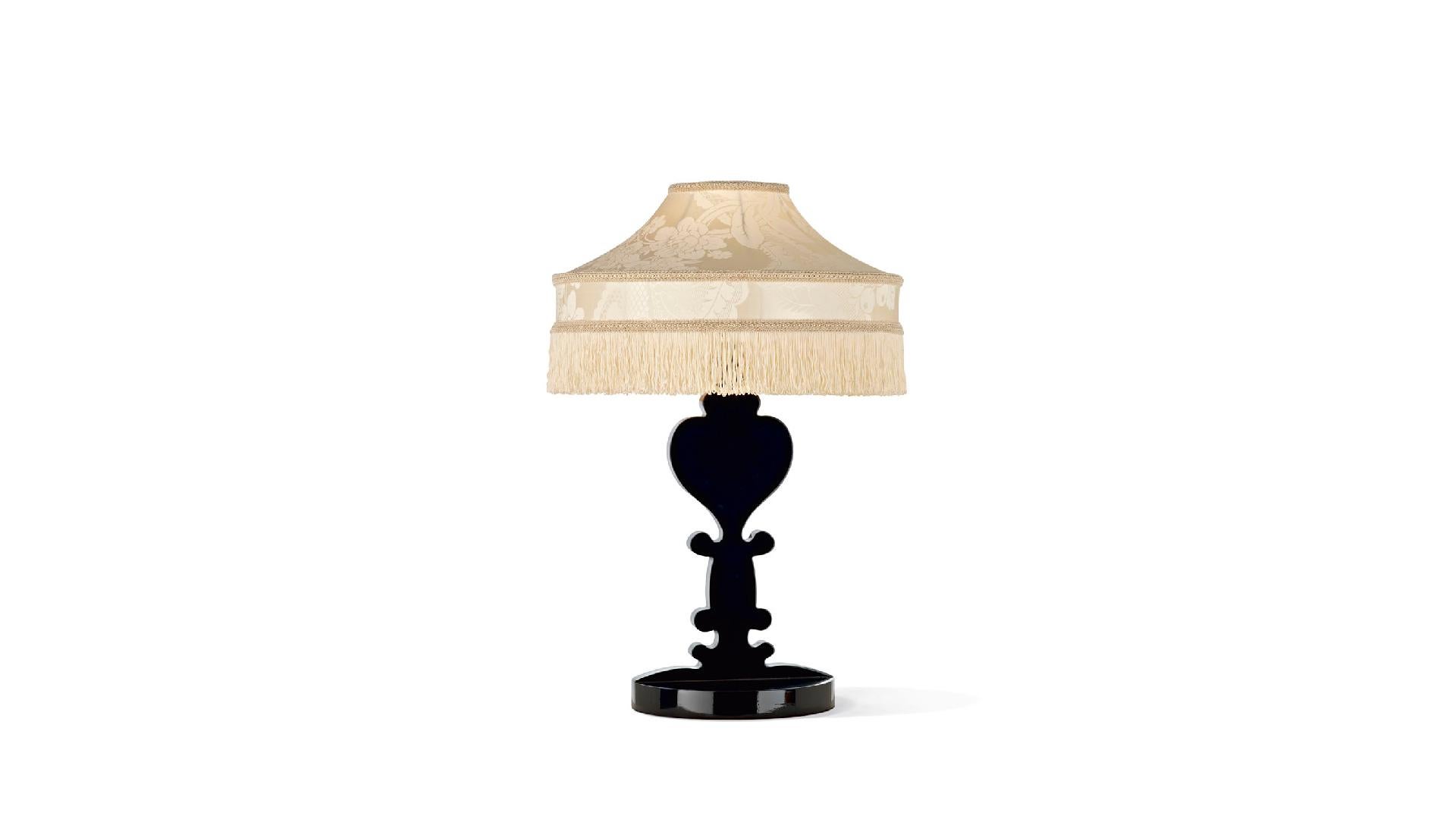 red table lamp shade
