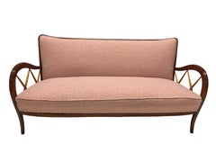 Stylish Three Seat Sofa Attr To Paolo Buffa