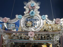 Stylish Venetian Murano Glass Wall Mirror, Circa 1910