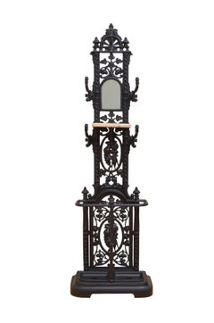 Stylish Victorian Cast Iron Hall Stand