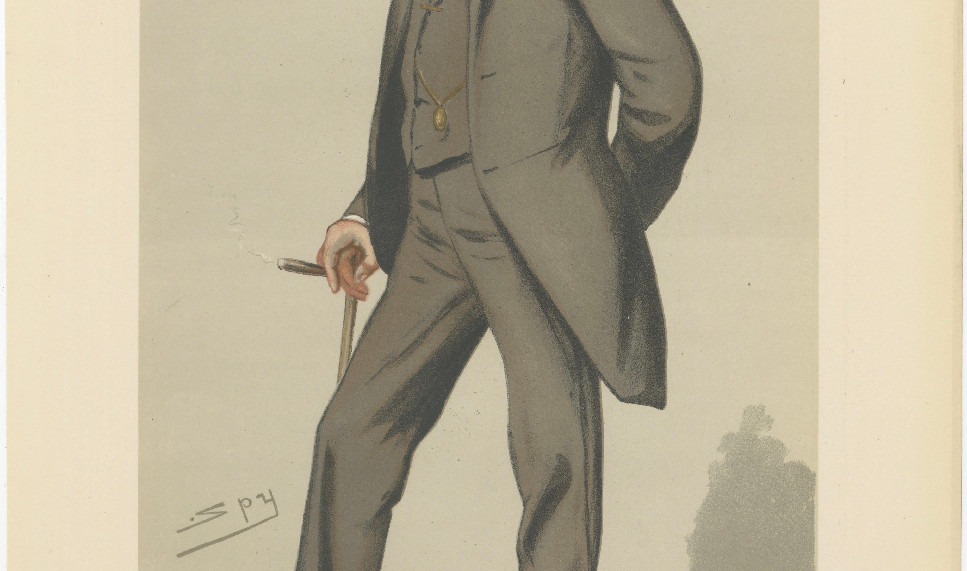 Stylish Victorian Gentleman – Vanity Fair “Sheep” Spy Caricature 1883