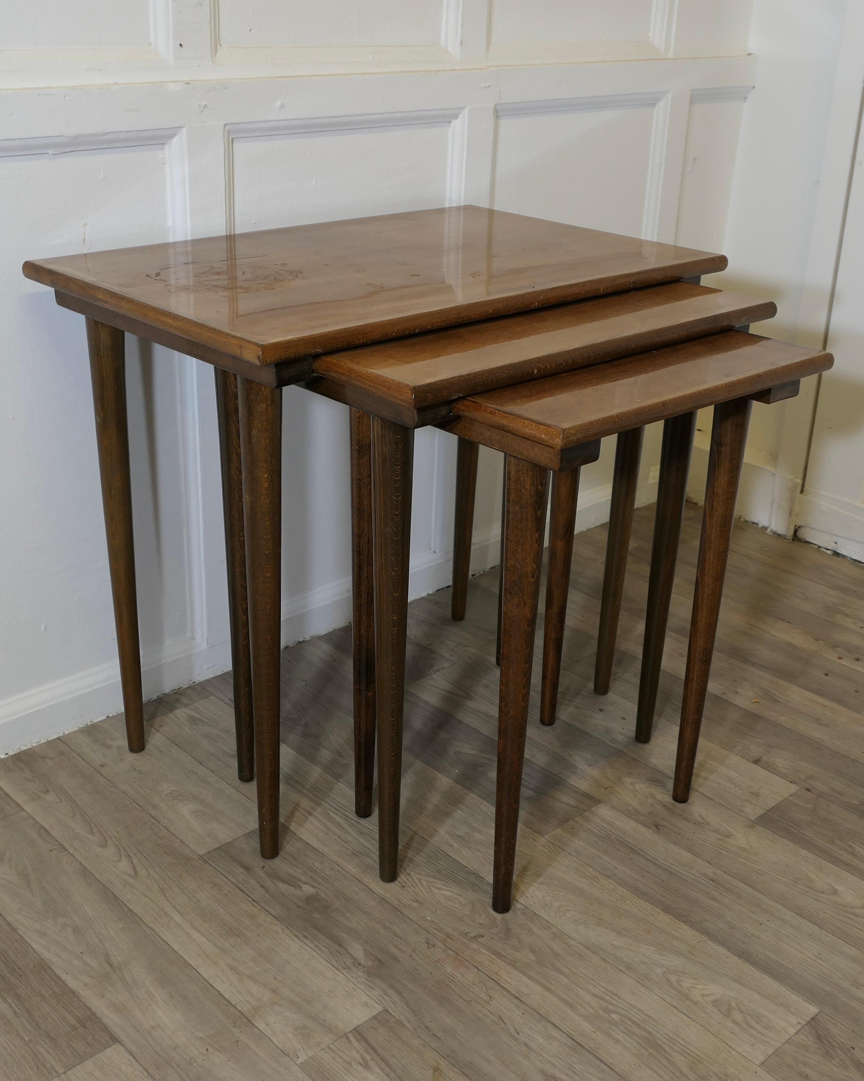 Stylish Vintage 1960s Nest Of Tables  This is a Good-looking set and beautifully For Sale 1