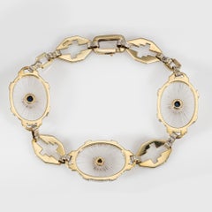 Stylish vintage Art Deco era carved bracelet (circa 1920s to 1930s), crafted in