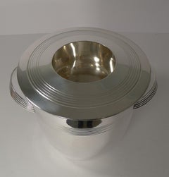 Stylish Vintage French Art Deco Champagne Bucket / Wine Cooler, circa 1940