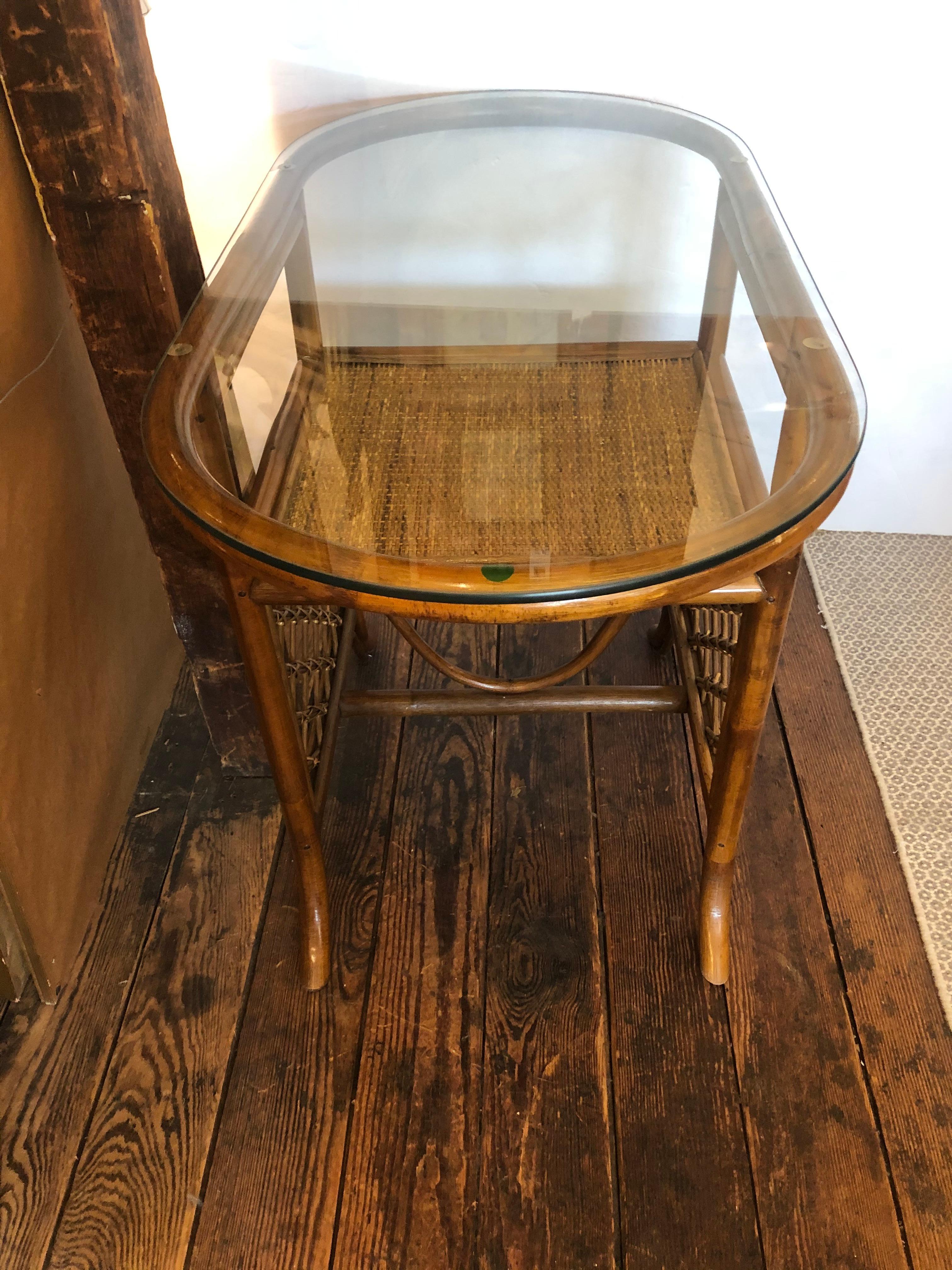 vintage bamboo table and chairs