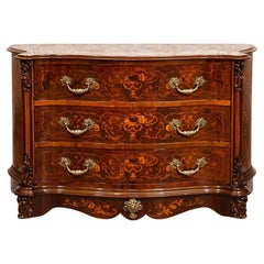 Stylish Walnut Dresser From the 2nd Half of the 20th Century
