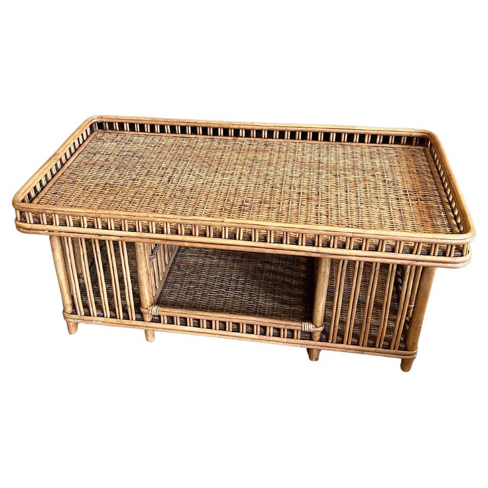 Rattan Coffee and Cocktail Tables - 476 For Sale at 1stDibs | vintage ...