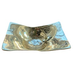 Stylish Wing Bowl A076 in cast brass designed by David Marshall 