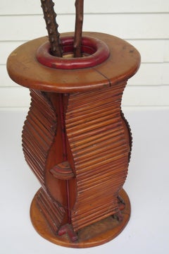 Stylish Wood Cane and Umbrella Stand