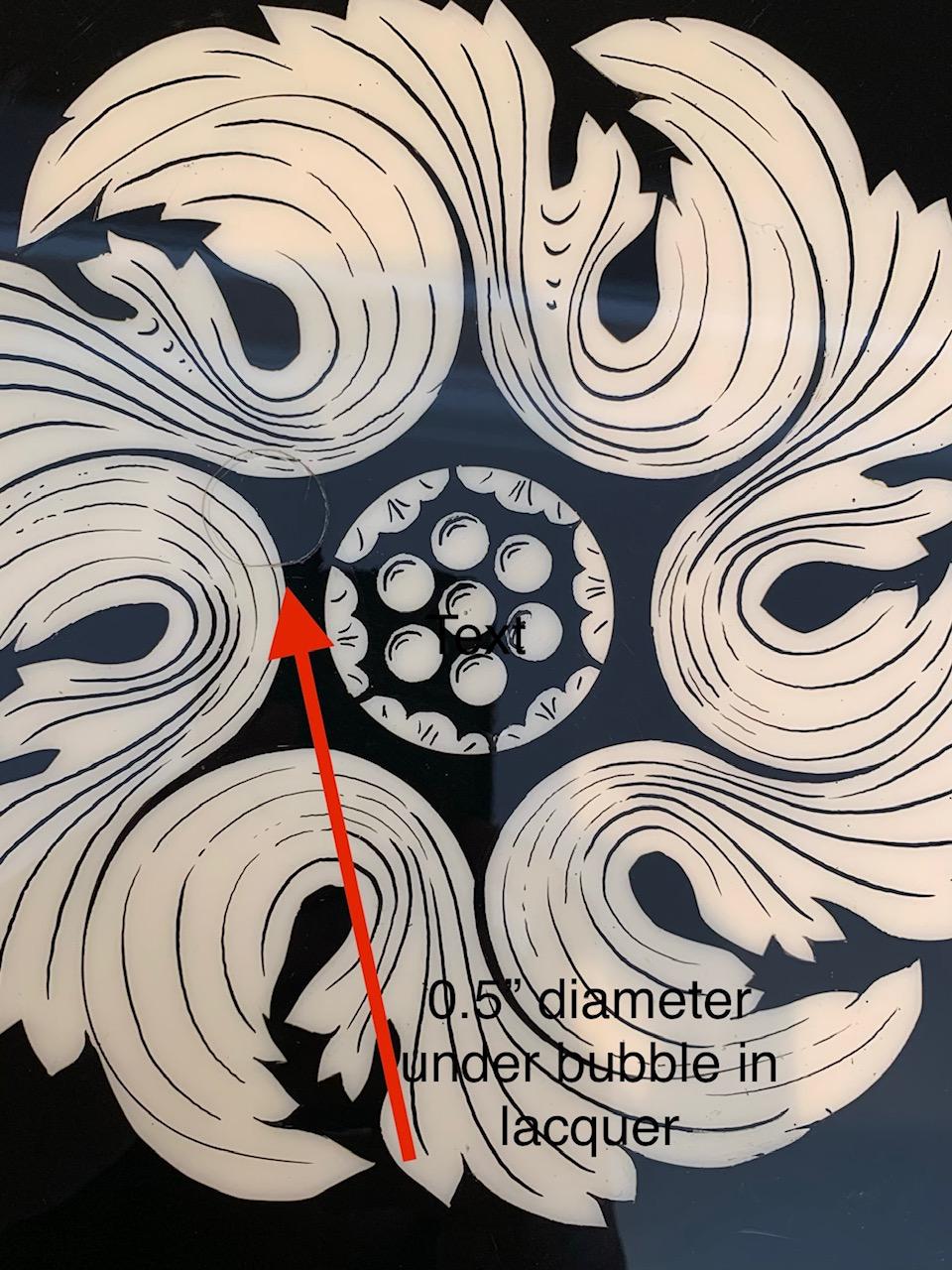 Stylized 1940s Lacquered Italian Inlay Octagonal Table 7