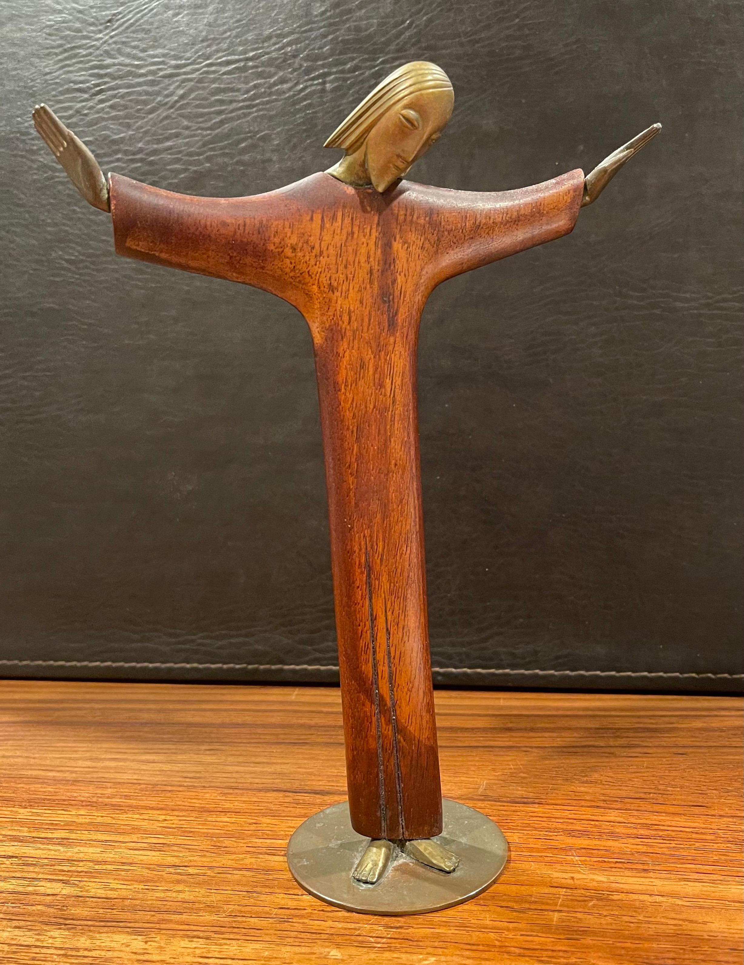 Stylized Art Deco Standing Sculpture of Jesus Christ by Karl Hagenauer For Sale 3
