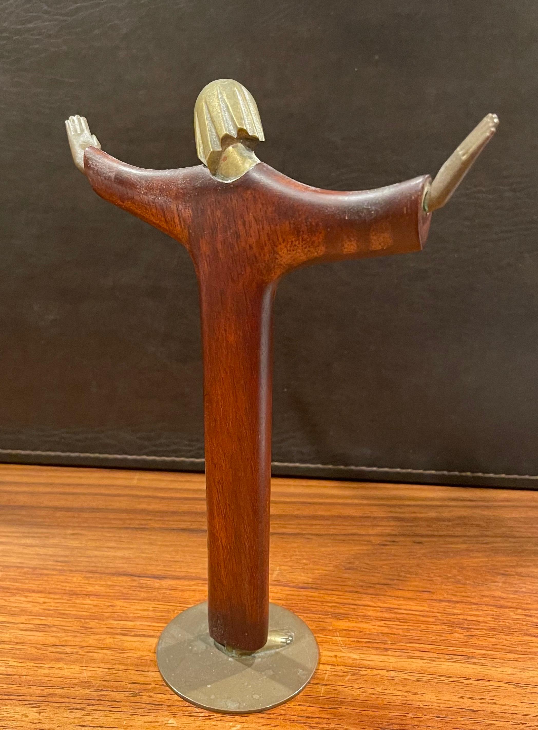 Stylized Art Deco Standing Sculpture of Jesus Christ by Karl Hagenauer In Good Condition For Sale In San Diego, CA