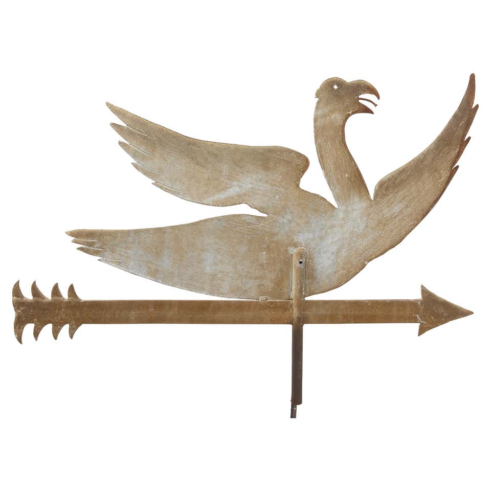 Handmade Rustic Weathervane Folk Art Weathervanes - 63 For Sale at 1stDibs | weathervanes for sale ...