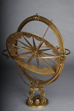 Stylized Brass Armillary Sphere/Celestial Globe, 20th Century