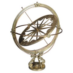 Stylized Brass Armillary Sphere/Celestial Globe, 20th Century