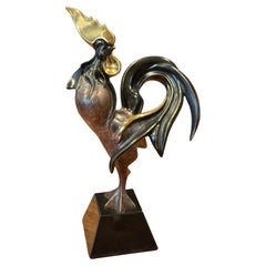 Sculpture de coq en bronze stylisé en édition limitée d'Alexsander Danel
