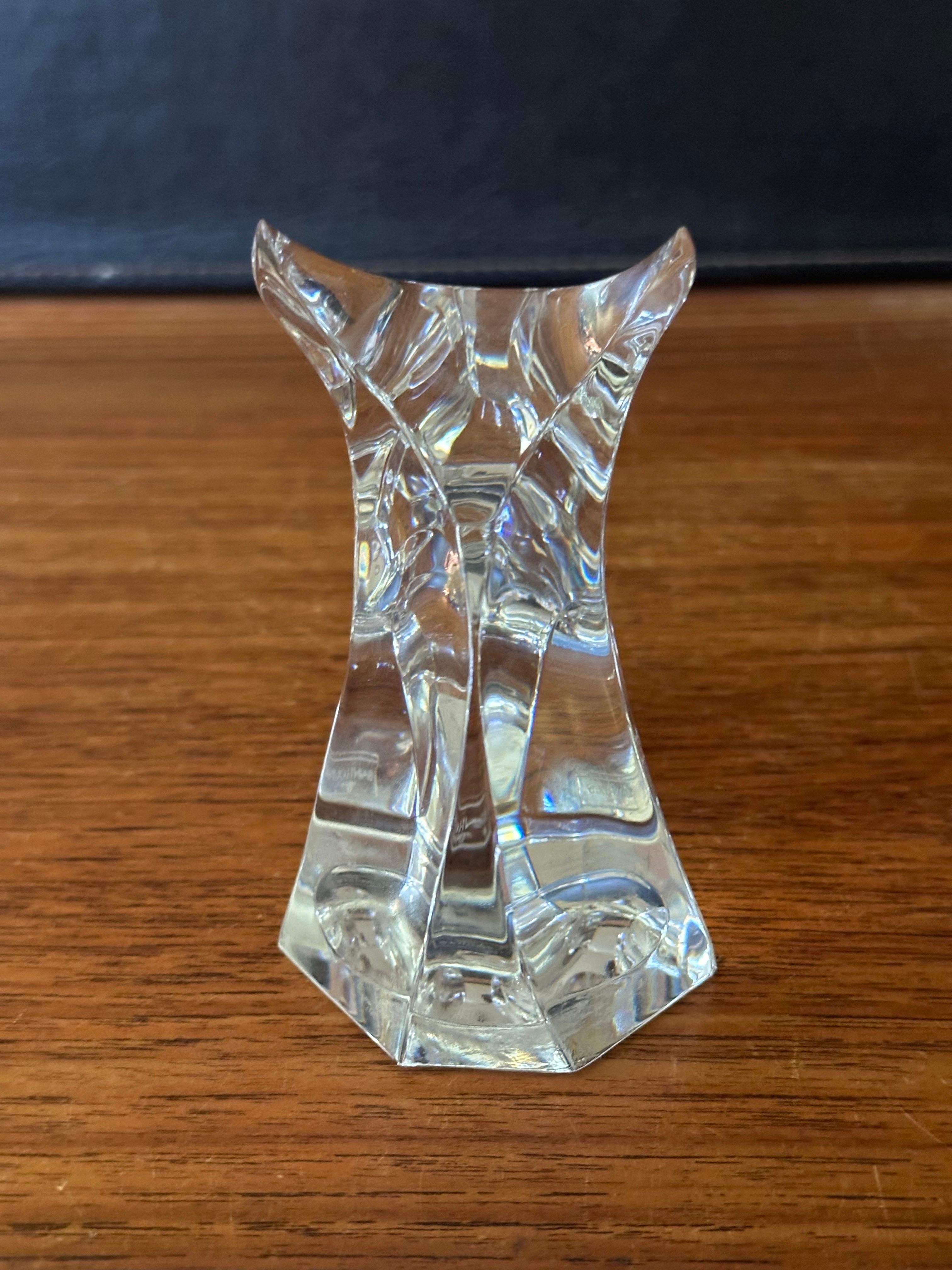 Escultura cabeza de toro estilizada / Pisapapeles de Saint Louis Crystal de Francia Cristal en venta