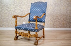 Stylized, Carved Armchair-Throne from the 1970s-1980s