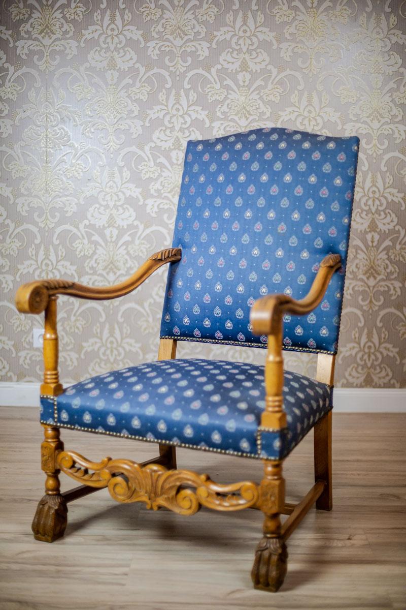 Dutch Stylized, Carved Armchair-Throne from the 1970s-1980s For Sale