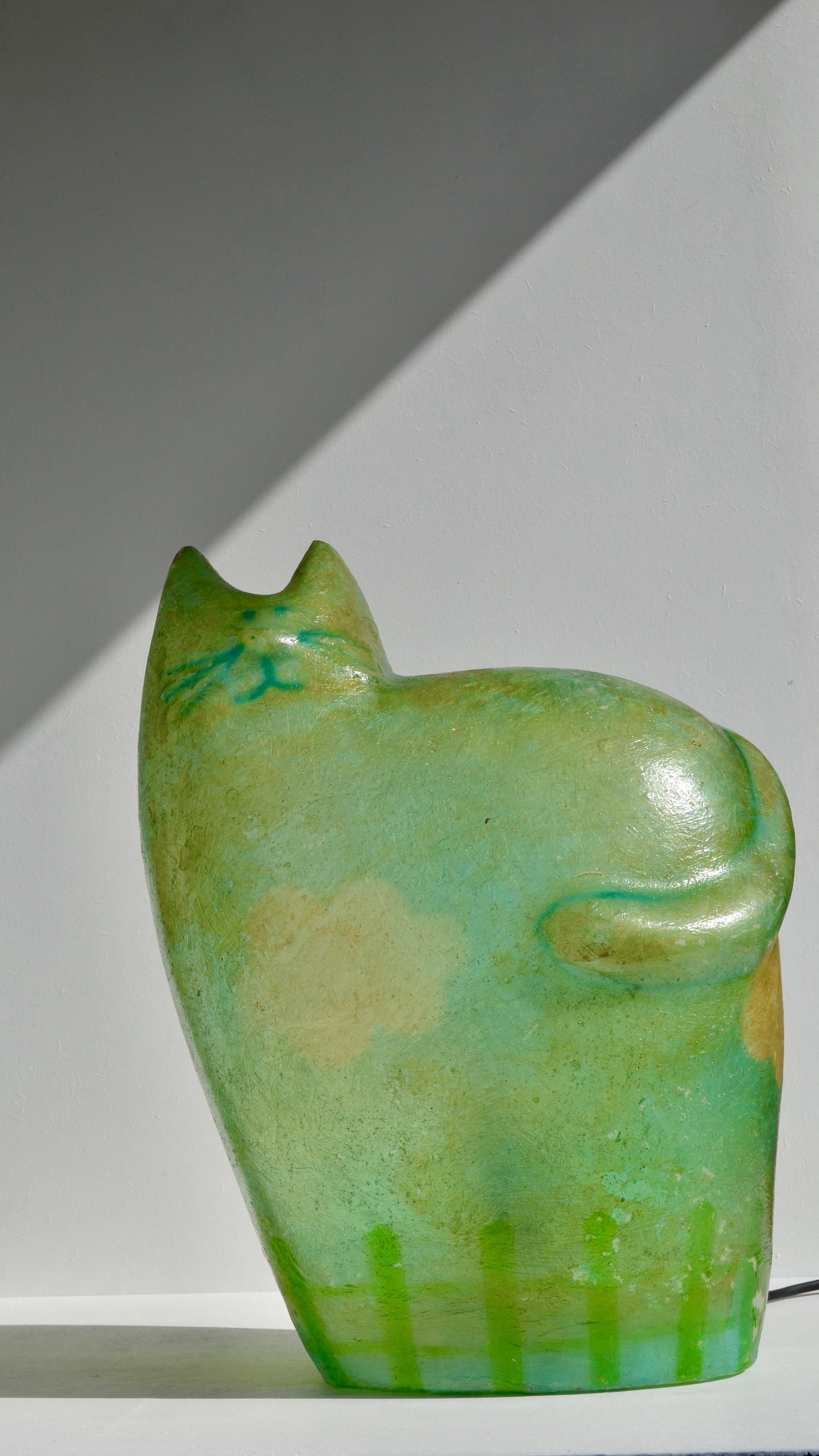 Mid-Century Modern Lampe chat stylisée - France - années 1970 en vente