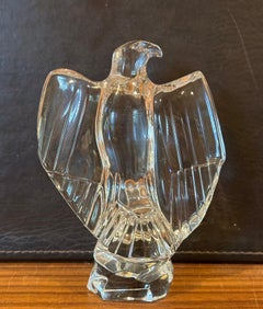 Stilisierte Baldadler-Skulptur aus Kristall von Baccarat